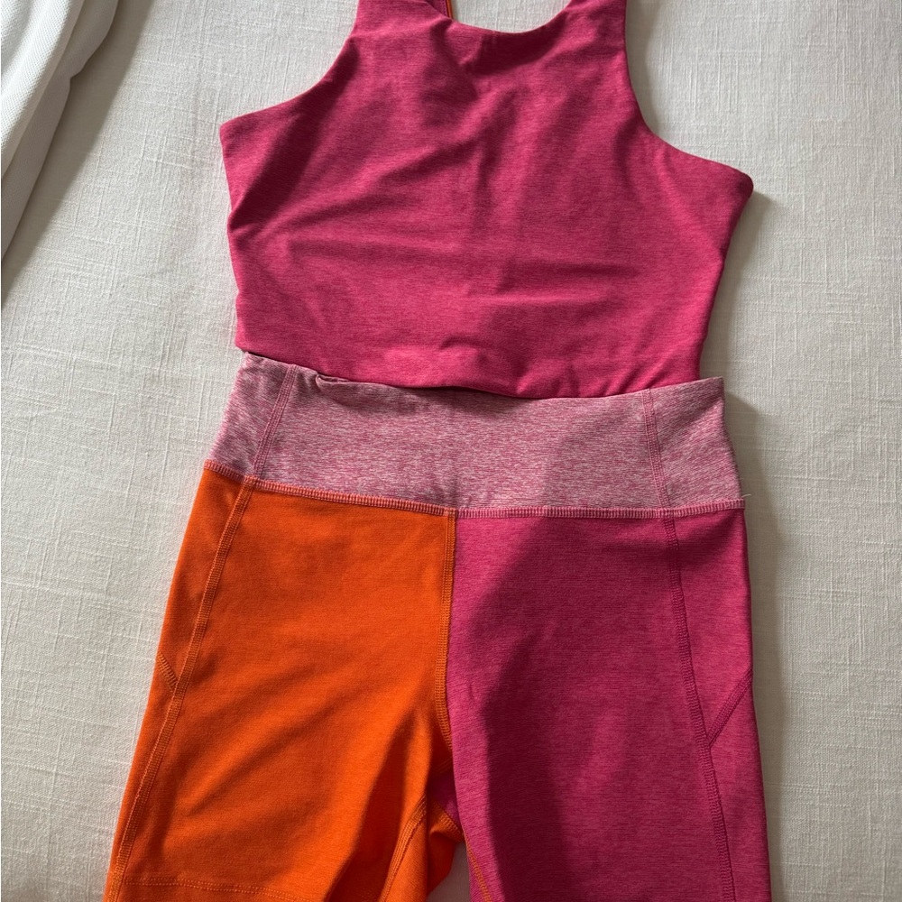 Outdoor Voices Pink and Orange Athletic Shorts